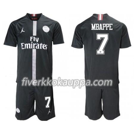 Jalkapallo Pelipaidat/Peliasut Paris Saint Germain Mbappe 7 Jodan Musta Lasten Kolmaspelipaita 2018-2019 Jalkapallo Pelipaidat/Peliasut Paris Saint Germain Mbappe 7 Jodan Musta Lasten Kolmaspelipaita 2018-2019